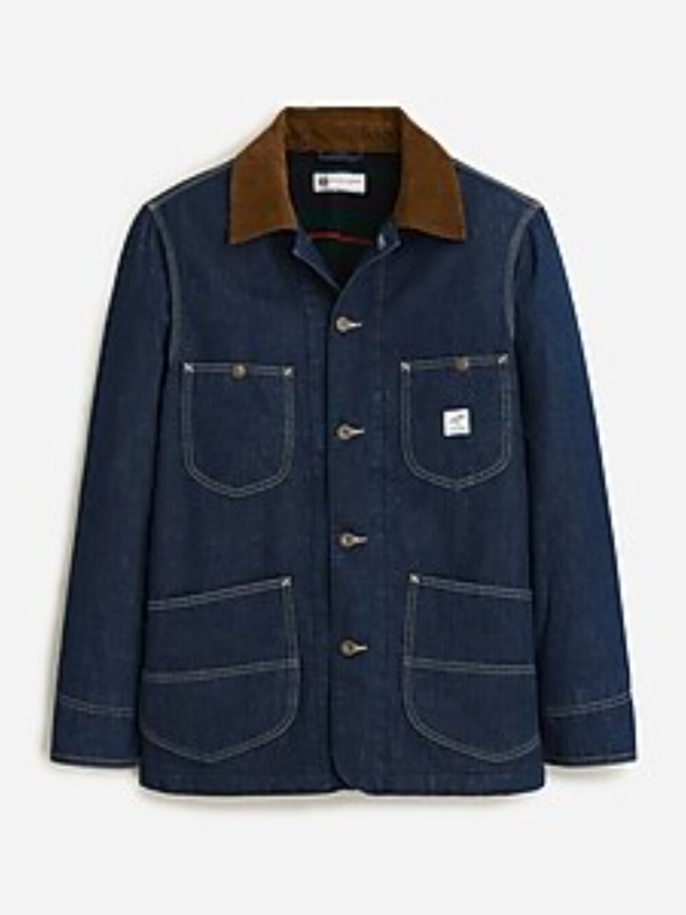 J. Crew Wallace & Barnes Blanket Lined Denim Chore Jacket